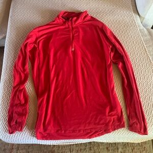 Nike Dri-Fit Men’s Red Half Zip Long Sleeve